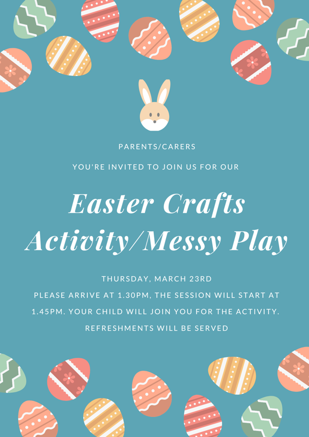 Image of Parental Engagement Activity - Easter Crafts/Messy Play 